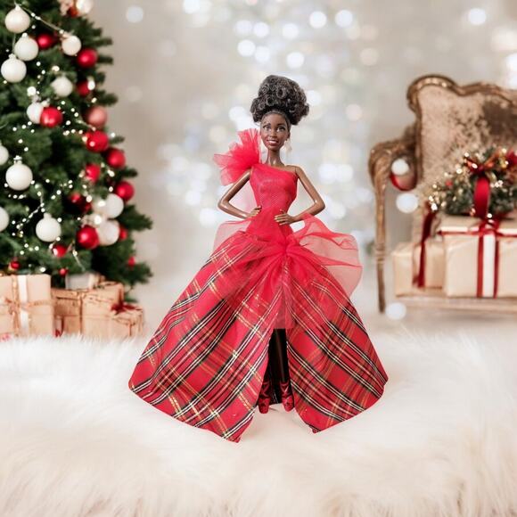 Barbie Other - No Box Barbie 2024 Holiday Barbie Doll Barbie Signature Brown Hair AA